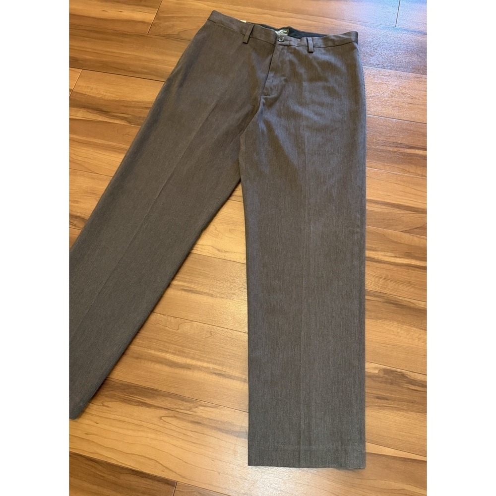 Eddie Bauer Classic Fit Wrinkle Stain Resistant Flat Front Pants Mens Size 34x32 - Picture 6 of 16